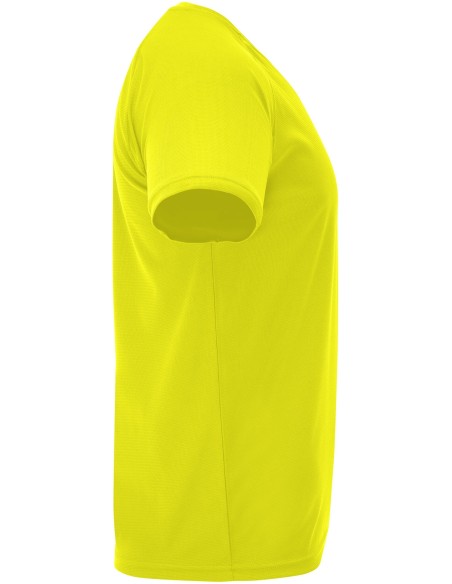  Camiseta técnica Roly BAHRAIN amarillo fluor