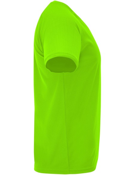 Camiseta técnica Roly BAHRAIN verde fluor