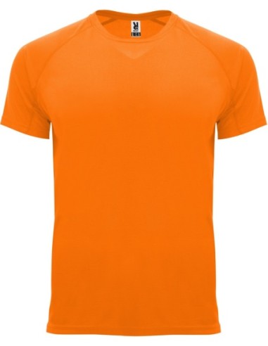  Camiseta técnica Roly BAHRAIN naranja fluor