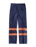 Pantalón fluor multibolsillos con cintas reflectantes