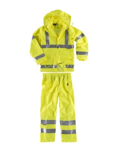 Impermeable fluor amarillo