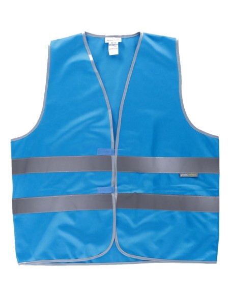  Chaleco fluor azul