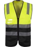 Chalecos laborales reflectantes con bolsillo identificador