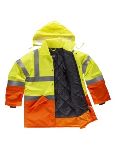 Parka fluor amarillo a.v.  naranja a.v.