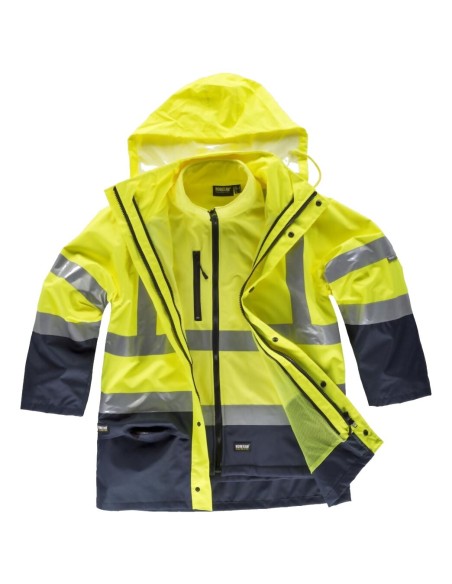 Parka fluor marino amarillo a.v.