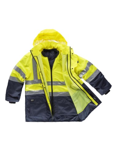  Parka fluor marino amarillo a.v.