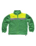 Chaqueta polar laboral de alta visibilidad con cintas reflectantes