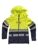 Chaqueta alta visibilidad Workshell cortavientos con capucha