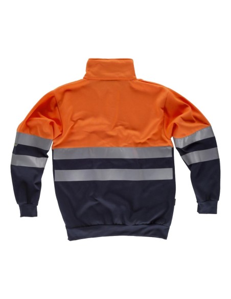 Sudadera fluor marino naranja a.v.