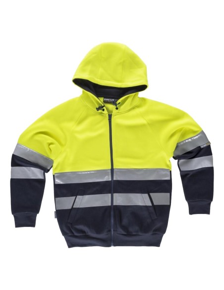 Sudadera fluor amarillo a.v. marino