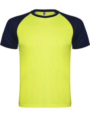  Camiseta INDIANAPOLIS Roly amarillo fluor/marino