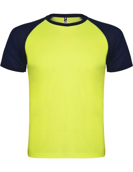  Camiseta INDIANAPOLIS Roly amarillo fluor/marino