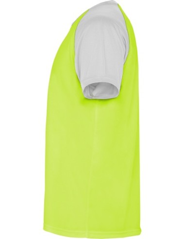  Camiseta INDIANAPOLIS Roly verde fluor/blanco