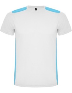 Camiseta DETROIT Roly blanco/turquesa