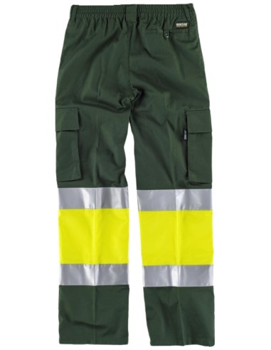  Pantalon fluor verde oscuro amarillo a.v.