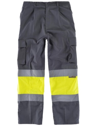  Pantalon fluor gris amarillo a.v.