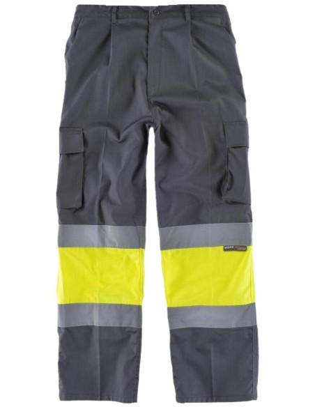  Pantalon fluor gris amarillo a.v.