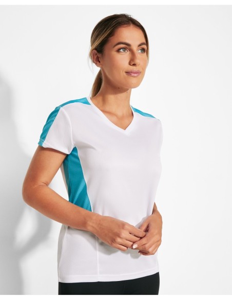  Camiseta SUZUKA Roly blanco/turquesa