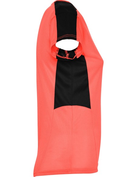  Camiseta SUZUKA Roly coral fluor/negro