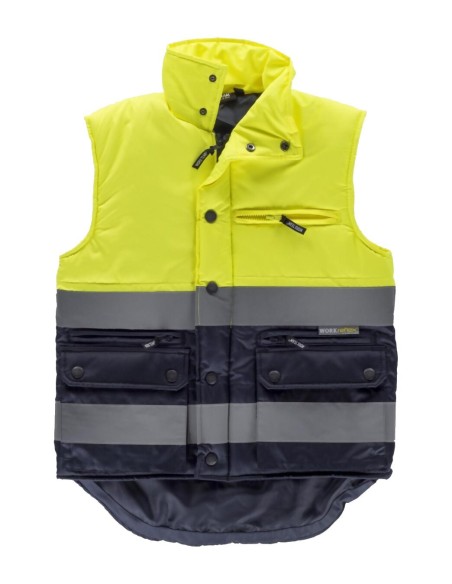 Chaleco fluor amarillo a.v. marino