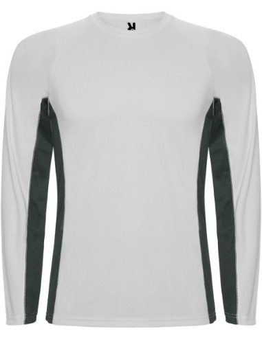  Camiseta Roly SHANGHAI T/S blanco/plomo oscuro