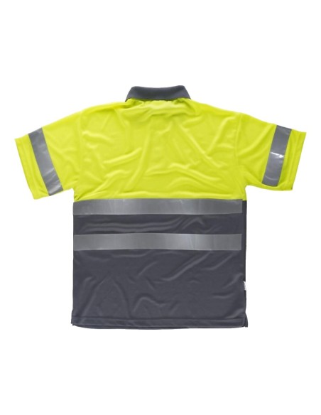  Polo fluor amarillo a.v. gris