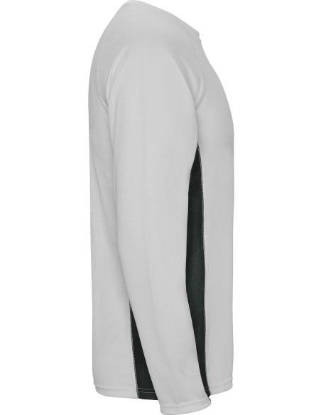  Camiseta Roly SHANGHAI T/S blanco/plomo oscuro