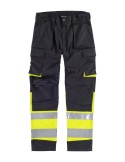 Pantalones multibolsillos de alta visibilidad con rodilleras
