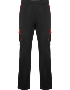 Pantalon TROOPER Roly negro/rojo