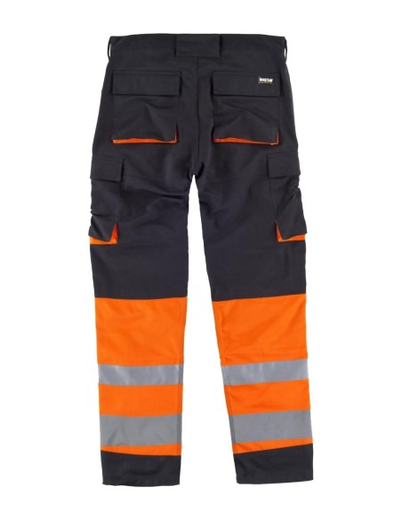  Pantalon fluor negro naranja a.v.