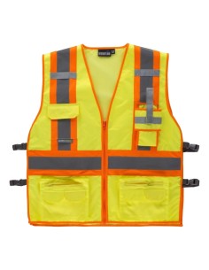 Chaleco fluor amarillo a.v.  naranja a.v.