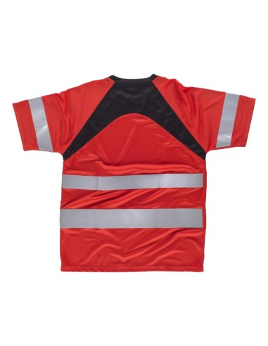  Camiseta fluor rojo negro