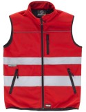 Chaleco workshell Pirque rojo alta visibilidad reflectante