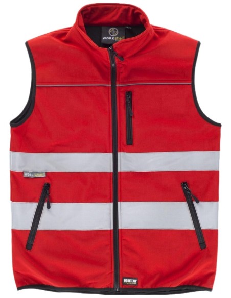 Chaleco fluor rojo