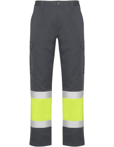  Pantalon verano NAOS Roly de alta visibilidad plomo/amarillo fluor