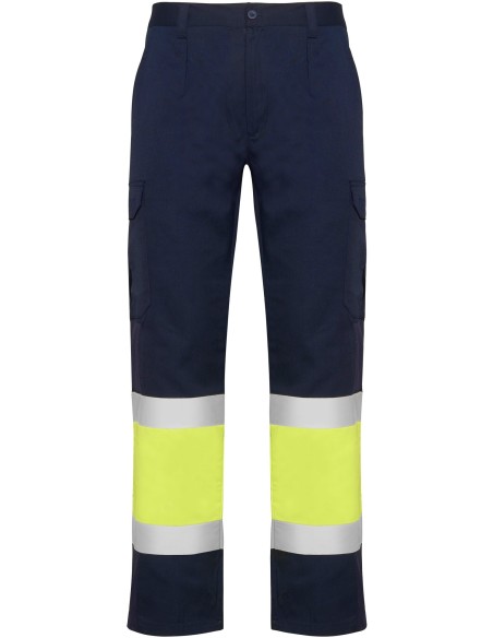  Pantalon verano NAOS Roly de alta visibilidad marino/amarillo fluor