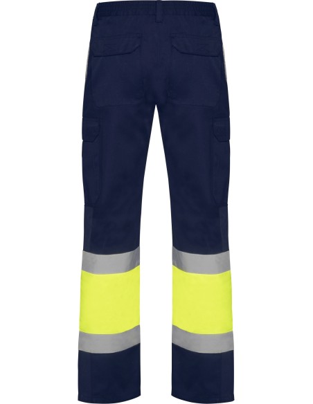  Pantalon verano NAOS Roly de alta visibilidad marino/amarillo fluor