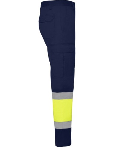  Pantalon verano NAOS Roly de alta visibilidad marino/amarillo fluor