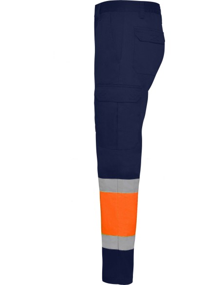  Pantalon verano NAOS Roly de alta visibilidad marino/naranja fluor