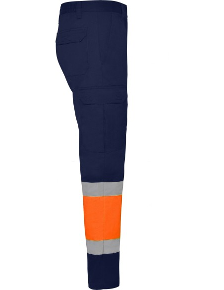  Pantalon verano NAOS Roly de alta visibilidad marino/naranja fluor