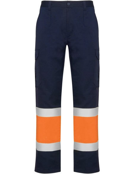  Pantalon verano NAOS Roly de alta visibilidad marino/naranja fluor