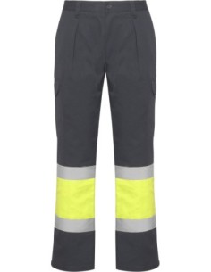 Pantalon invierno SOAN Roly de alta visibilidad plomo/amarillo fluor