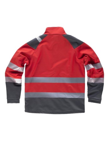  Workshell fluor rojo gris oscuro