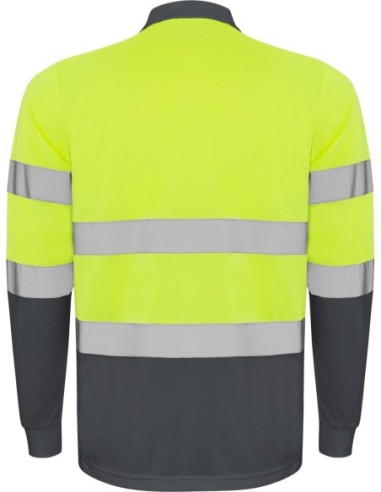  Polo Roly POLARIS alta visibilidad plomo/amarillo fluor