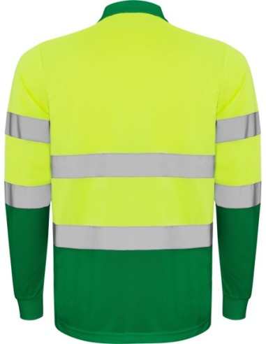  Polo Roly POLARIS alta visibilidad verde jardín/amarillo flúor