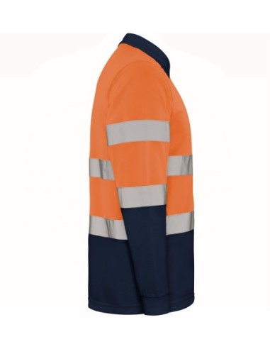  Polo Roly POLARIS alta visibilidad marino/naranja fluor