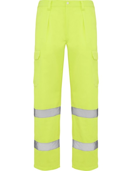 Pantalon ALFA Roly de alta visibilidad amarillo fluor