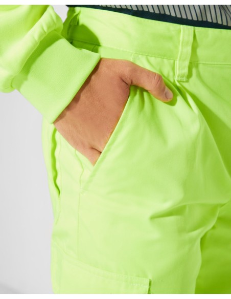  Pantalon ALFA Roly de alta visibilidad amarillo fluor