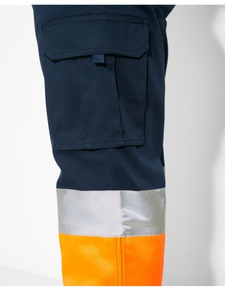  Pantalón Roly DAILY STRETCH Alta visibilidad plomo/amarillo fluor