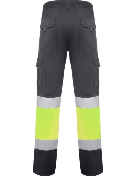  Pantalón Roly DAILY STRETCH Alta visibilidad plomo/amarillo fluor